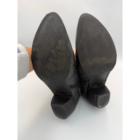 Roper Black Multicolor Woven Studded Booties 8 - Picture 9 of 9